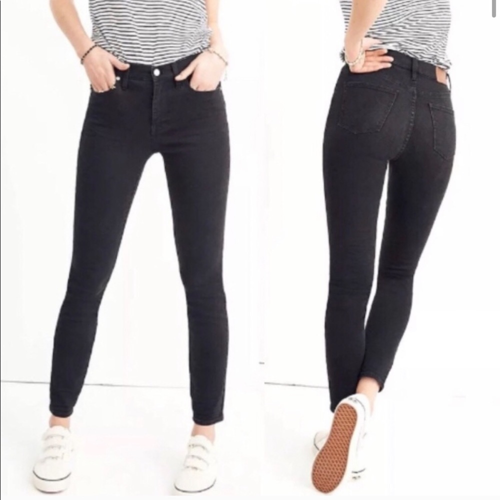 MADEWELL High Riser Skinny Skinny Black Jeans size 26